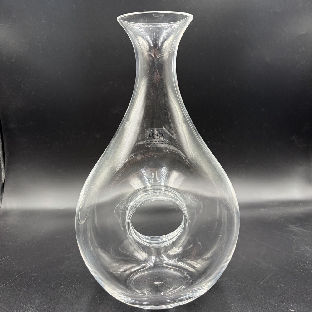 Lenox Donut Tuscany‎ Classics Crystal Decanter   32oz Glass Vase Jar